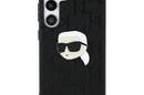 Karl Lagerfeld Leather Monogram Pin Logo Karl Head - Etui Samsung Galaxy S25 (czarny) - zdjęcie 3