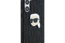 Karl Lagerfeld Leather Monogram Pin Logo Karl Head - Etui Samsung Galaxy S25 (czarny) - zdjęcie 4