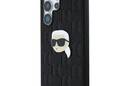 Karl Lagerfeld Leather Monogram Pin Logo Karl Head - Etui Samsung Galaxy S25 Ultra (czarny) - zdjęcie 2