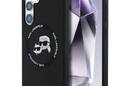 Karl Lagerfeld Silicone Double Heads And Circle MagSafe - Etui Samsung Galaxy S25 (czarny) - zdjęcie 1
