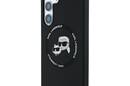 Karl Lagerfeld Silicone Double Heads And Circle MagSafe - Etui Samsung Galaxy S25 (czarny) - zdjęcie 2