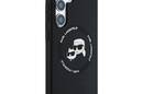 Karl Lagerfeld Silicone Double Heads And Circle MagSafe - Etui Samsung Galaxy S25 (czarny) - zdjęcie 4
