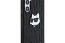 Karl Lagerfeld Leather Monogram Pin Logo Choupette Head - Etui Samsung Galaxy S25+ (czarny) - zdjęcie 4