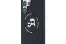 Karl Lagerfeld Silicone Double Heads And Circle MagSafe - Etui Samsung Galaxy S25 Ultra (czarny) - zdjęcie 2