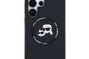 Karl Lagerfeld Silicone Double Heads And Circle MagSafe - Etui Samsung Galaxy S25 Ultra (czarny) - zdjęcie 3