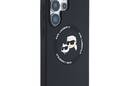 Karl Lagerfeld Silicone Double Heads And Circle MagSafe - Etui Samsung Galaxy S25 Ultra (czarny) - zdjęcie 4