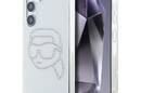 Karl Lagerfeld Rhinestones Karl Head Logo - Etui Samsung Galaxy S25 (przezroczysty) - zdjęcie 1