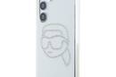Karl Lagerfeld Rhinestones Karl Head Logo - Etui Samsung Galaxy S25 (przezroczysty) - zdjęcie 2