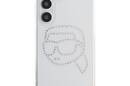 Karl Lagerfeld Rhinestones Karl Head Logo - Etui Samsung Galaxy S25 (przezroczysty) - zdjęcie 3