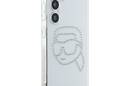 Karl Lagerfeld Rhinestones Karl Head Logo - Etui Samsung Galaxy S25 (przezroczysty) - zdjęcie 4