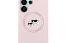 Karl Lagerfeld Silicone Double Heads And Circle MagSafe - Etui Samsung Galaxy S25 Ultra (różowy) - zdjęcie 3