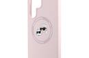 Karl Lagerfeld Silicone Double Heads And Circle MagSafe - Etui Samsung Galaxy S25 Ultra (różowy) - zdjęcie 6