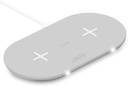 PURO Fast Wireless Dual Dock - Bezprzewodowa ładowarka indukcyjna Qi do iPhone i Android, 2x10 W (biały) - zdjęcie 2