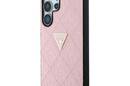 Guess Hot Stamp 4G Pattern Triangle Metal Logo - Etui Samsung Galaxy S25 Ultra (różowy) - zdjęcie 2