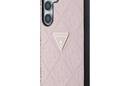 Guess Hot Stamp 4G Pattern Triangle Metal Logo - Etui do Samsung Galaxy S25 (różowy) - zdjęcie 2