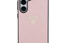 Guess Hot Stamp 4G Pattern Triangle Metal Logo - Etui do Samsung Galaxy S25 (różowy) - zdjęcie 3