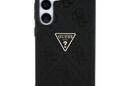 Guess Hot Stamp 4G Pattern Triangle Metal Logo - Etui do Samsung Galaxy S25 (czarny) - zdjęcie 3