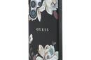 Guess Grained Printed Flower Pattern MagSafe - Etui do Samsung Galaxy S25 Ultra (czarny) - zdjęcie 2