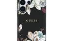Guess Grained Printed Flower Pattern MagSafe - Etui do Samsung Galaxy S25 Ultra (czarny) - zdjęcie 3