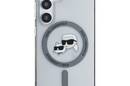 Karl Lagerfeld Button Karl & Choupette Heads Printed Logo MagSafe - Etui Samsung Galaxy S25 (czarny) - zdjęcie 3