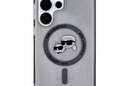 Karl Lagerfeld Button Karl & Choupette Heads Printed Logo MagSafe - Etui Samsung Galaxy S25 Ultra (czarny) - zdjęcie 3