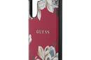 Guess Grained Printed Flower Pattern MagSafe - Etui do Samsung Galaxy S25 (fuksja) - zdjęcie 6