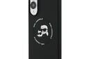 Karl Lagerfeld Silicone Double Heads And Circle MagSafe - Etui Samsung Galaxy S25 Edge (czarny) - zdjęcie 2