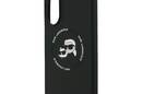 Karl Lagerfeld Silicone Double Heads And Circle MagSafe - Etui Samsung Galaxy S25 Edge (czarny) - zdjęcie 6