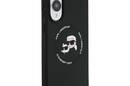 Karl Lagerfeld Silicone Double Heads And Circle MagSafe - Etui Samsung Galaxy S25 Edge (czarny) - zdjęcie 4