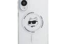 Karl Lagerfeld Button Choupette Head Printed Logo MagSafe - Etui Samsung Galaxy S25 Edge (biały) - zdjęcie 3
