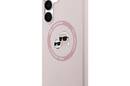 Karl Lagerfeld Silicone Karl & Choupette Heads MagSafe - Etui Samsung Galaxy S25 FE (różowy) - zdjęcie 2