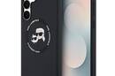 Karl Lagerfeld Silicone Karl & Choupette Heads MagSafe - Etui Samsung Galaxy S25 FE (czarny) - zdjęcie 1