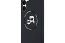 Karl Lagerfeld Silicone Karl & Choupette Heads MagSafe - Etui Samsung Galaxy S25 FE (czarny) - zdjęcie 2