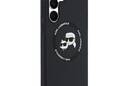 Karl Lagerfeld Silicone Karl & Choupette Heads MagSafe - Etui Samsung Galaxy S25 FE (czarny) - zdjęcie 4