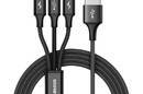 Baseus Rapid - Kabel połączeniowy 3w1, 2 x Lightning + USB + micro USB, 1.2 m (czarny) - zdjęcie 1