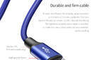 Baseus Rapid - Kabel połączeniowy 3w1, 2 x Lightning + USB + micro USB, 1.2 m (granatowy) - zdjęcie 7