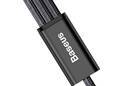 Baseus Rapid - Kabel połączeniowy 3w1, Lightning + USB-C + micro USB, 1.2 m (srebrny/czarny) - zdjęcie 10