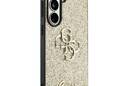 Guess Fixed Glitter Big 4G Metal Logo - Etui Samsung Galaxy S26 (złoty) - zdjęcie 4