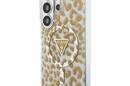 Guess IML Leopard Print Triangle MagSafe - Etui Samsung Galaxy S26 Ultra (bršzowy) - zdjęcie 2
