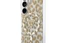 Guess IML Leopard Print Triangle MagSafe - Etui Samsung Galaxy S26 (bršzowy) - zdjęcie 2