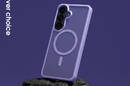 Crong Hybrid Matte Magnetic - Etui MagSafe Samsung Galaxy A57 (lawendowy) - zdjęcie 5