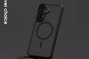 Crong Hybrid Matte Magnetic - Etui MagSafe Samsung Galaxy A57 (czarny) - zdjęcie 4