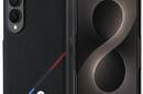 BMW M Leather Perforated Tricolor Stripe Metal Logos MagSafe - Etui Samsung Galaxy Z Fold 8 (czarny) - zdjęcie 1