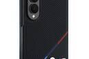 BMW M Leather Perforated Tricolor Stripe Metal Logos MagSafe - Etui Samsung Galaxy Z Fold 8 (czarny) - zdjęcie 3