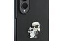 Karl Lagerfeld Saffiano Karl & Choupette Pin - Etui Samsung Galaxy Z Fold 8 (czarny) - zdjęcie 3