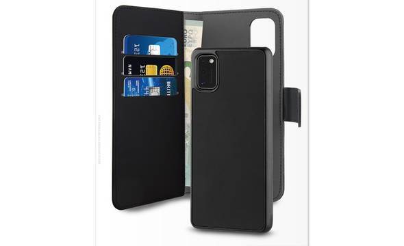 PURO Wallet Detachable - Etui 2w1 Samsung Galaxy A41 (czarny) - zdjęcie 3