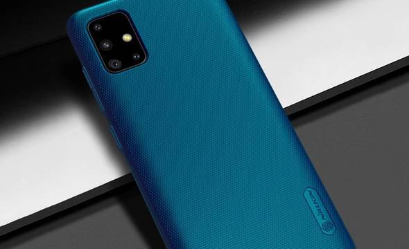 Nillkin Super Frosted Shield - Etui Samsung Galaxy A51 (Peacock Blue) - zdjęcie 7
