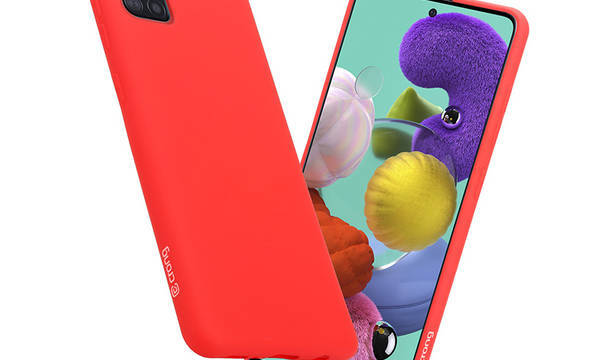 Crong Color Cover - Etui Samsung Galaxy A51 (czerwony) - zdjęcie 1