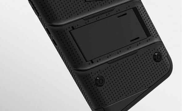 Zizo Bolt Cover - Pancerne etui Samsung Galaxy S8 ze szkłem 9H na ekran + podstawka & uchwyt do paska (Black) - zdjęcie 9