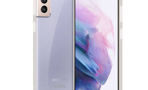 Crong Crystal Slim Cover - Etui Samsung Galaxy S21+ (przezroczysty) - zdjęcie 3